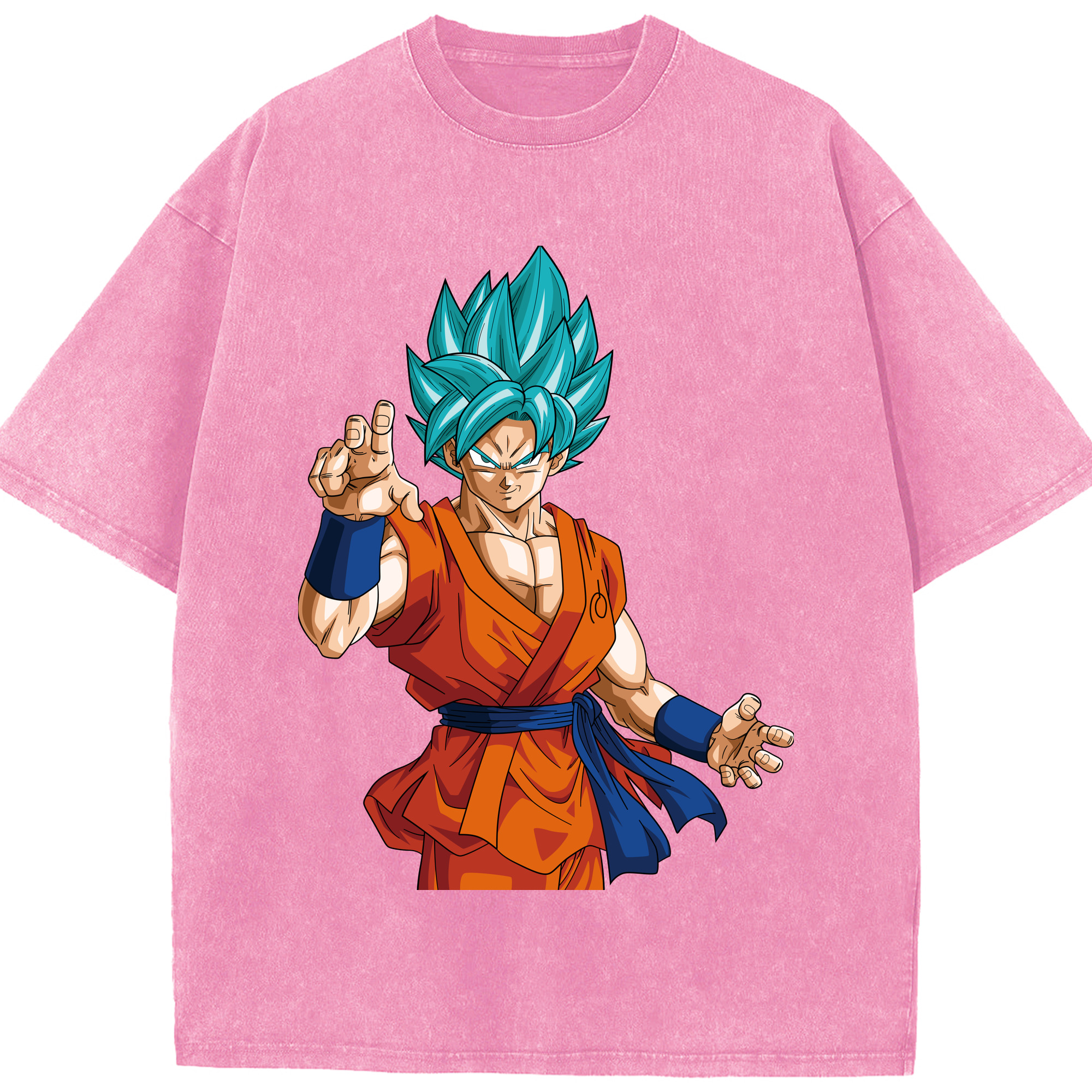 （画像用） ドラゴンボール 孫悟空（そん ごくう）Son Goku カカロット DRAGON BALL Kakarotto 綿100% ヴィンテージ風 半袖Tシャツ（フロントプリント）
